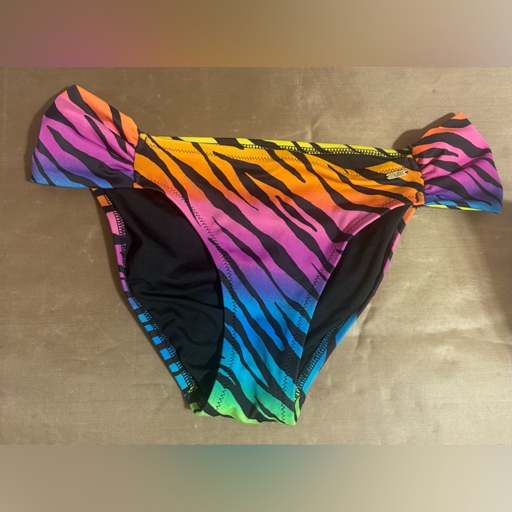Victoria's Secret Rainbow Zebra Bikini Bottoms